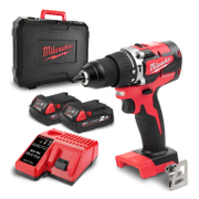 Акумулаторен винтоверт ударен с 2 батерии и зарядно, 18 V, 2 Ah, 60 Nm, 1.5-13 мм M18 CBLPD-202C - promo-pack - 152446