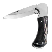 Нож ловджийски сгъваем с кожен калъф 80/195 мм Hablock 220-XR-1 KP - promo-pack - 152669