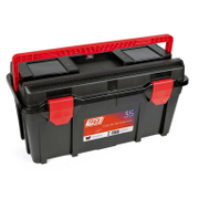 Пластмасов куфар за инструменти 580 х 285 х 290 мм, сив N35 - promo-pack - 152979