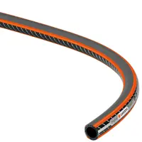 Градински маркуч за поливане Gardena PVC 2-слоен армиран  13 мм, 30 bar, 50 м, черно/оранжево, Comfort High FLEX