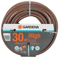 Градински маркуч за поливане Gardena PVC 2-слоен армиран  13 мм, 30 bar, 30 м, черно/оранжево, Comfort High FLEX