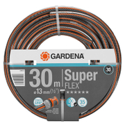 Градински маркуч за поливане Gardena PVC 2-слоен армиран  13 мм, 35 bar, 30 м, черно/оранжево, Premium SuperFLEX - product - 153 GRD 129