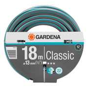 Градински маркуч за поливане Gardena PVC 2-слоен армиран  13 мм, 22 bar, 18 м, черно/сиво, Classic - product - 153 GRD 133