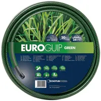 Градински маркуч за поливане Tecno Tubi PVC 3-слоен армиран  12.7 мм, 24 bar, зелен, Euro Guip