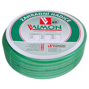 Градински маркуч за поливане Valmon PVC 2-слоен армиран  25.4 мм, 10 bar, зелен, 1122 - product - 153 VLM 045