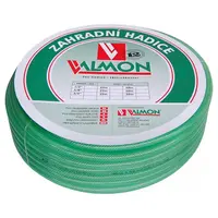 Градински маркуч за поливане Valmon PVC 2-слоен армиран  25.4 мм, 10 bar, зелен, 1122