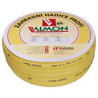 Градински маркуч за поливане Valmon PVC 2-слоен армиран  25.4 мм, 10 bar, жълт, Profi 1119
