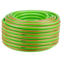 Градински маркуч за поливане Verto PVC 3-слоен армиран  25 bar, 50 м, зелен, 15G825