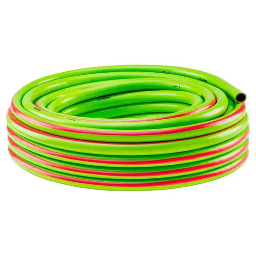 Градински маркуч за поливане Verto PVC 3-слоен армиран  25 bar, 20 м, зелен, 15G820