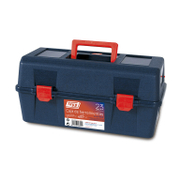 Пластмасов куфар за инструменти 356х184х163 мм, син N23 - promo-pack - 153003