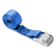 Колан за укрепване на товари с катарама 25 мм, 200 кг, 3 м, син  - promo-pack - 153347