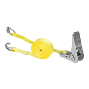 Колан за укрепване на товари с тресчотка и куки 25 мм, 800 кг, 5 м, жълт LC 400 DAN - promo-pack - 153333