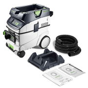 Прахосмукачка за сухо и мокро почистване 1200 W, 230 V, 3900 л/мин, 36 л, клас L Cleantec CTL 36 EI AC-PLANEX - promo-pack - 153484