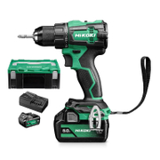 Акумулаторен винтоверт HiKOKI - Hitachi с безчетков двигател   с 2 батерии и зарядно, 18 V, 5 Ah, 70 Nm, 1.5-13 мм DS18DE - promo-pack - 153677