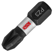 Накрайник бит PZ Bosch Pozidriv ударен, торсионен   PZ 3, 1/4, 25 мм, 2 бр. Impact Control - promo-pack - 153896