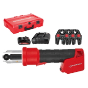 Преса Rothenberger за кримпване на пресфитинги радиална акумулаторна с 1 батерия и зарядно, 18 V, 2 Ah, 0-108 мм, Romax Nano - promo-pack - 153958