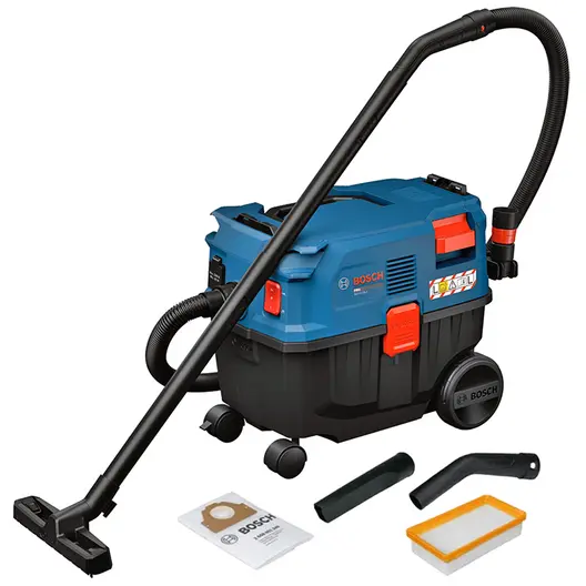 Прахосмукачка Bosch за сухо и мокро почистване  1200 W, 230 V, 3900 л/мин, 25 л, клас L, GAS12-25LS