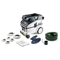 Прахосмукачка Festool за сухо и мокро почистване  1200 W, 230 V, 3900 л/мин, 26 л, клас M, Cleantec CTM 26 EI-FLR