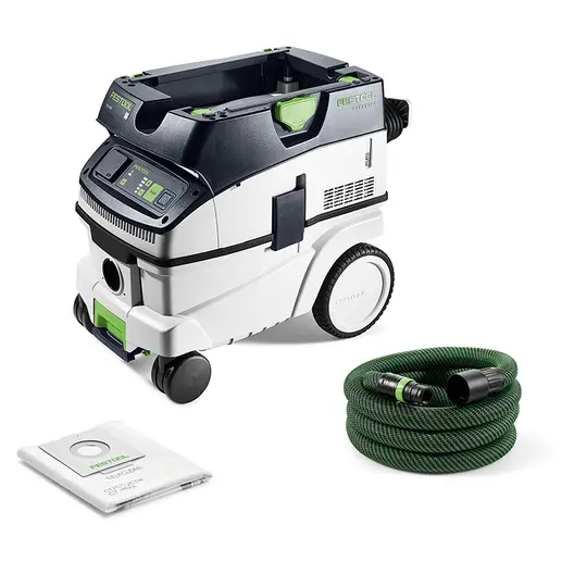 Прахосмукачка Festool за сухо и мокро почистване  1200 W, 230 V, 3900 л/мин, 26 л, клас L, Cleantec CTL 26 EI