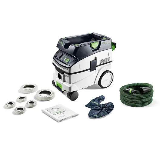 Прахосмукачка Festool за сухо и мокро почистване  1200 W, 230 V, 3900 л/мин, 26 л, клас L, Cleantec CTL 26 EI-FLR