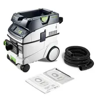 Прахосмукачка Festool за сухо и мокро почистване  1200 W, 230 V, 3900 л/мин, 36 л, клас M, Cleantec CTM 36 EI AC-LHS
