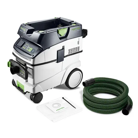 Прахосмукачка Festool за сухо и мокро почистване  1200 W, 230 V, 3900 л/мин, 36 л, клас M, Cleantec CTM 36 EI AC-RENOFIX