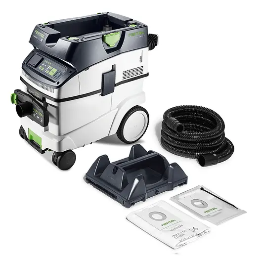 Прахосмукачка Festool за сухо и мокро почистване  1200 W, 230 V, 3900 л/мин, 36 л, клас M, Cleantec CTM 36 EI AC-PLANEX