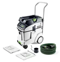 Прахосмукачка Festool за сухо и мокро почистване  1200 W, 230 V, 3900 л/мин, 48 л, клас M, Cleantec CTM 48 EI AC