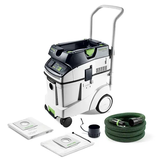 Прахосмукачка Festool за сухо и мокро почистване  1200 W, 230 V, 3900 л/мин, 48 л, клас M, Cleantec CTM 48 EI AC
