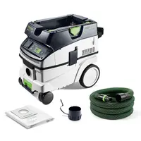 Прахосмукачка Festool за сухо и мокро почистване  1200 W, 230 V, 3900 л/мин, 26 л, клас M, Cleantec CTM 26 EI