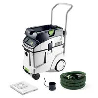 Прахосмукачка Festool за сухо и мокро почистване  1200 W, 230 V, 3900 л/мин, 48 л, клас M, Cleantec CTM 48 EI