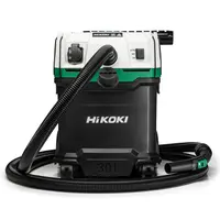 Прахосмукачка HiKOKI - Hitachi за сухо и мокро почистване  1200 W, 252 м3/ч, 30 л, клас M, RP300YM