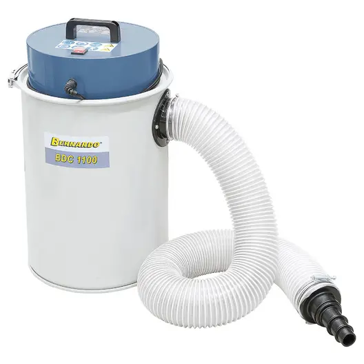 Електрически прахоуловител Bernardo за дървообработващи машини  1100 W, 180 м3/ч, 45 л, BDC 1100