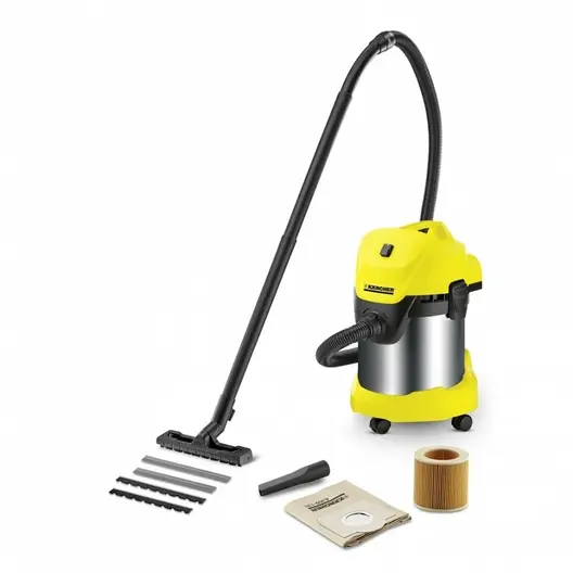 Прахосмукачка Karcher за сухо и мокро почистване  1000 W, 2100 л/мин, 17 л, WD 3 S V-17/4/20