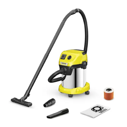 Прахосмукачка Karcher за сухо и мокро почистване  1000 W, 17 л, WD 3 PS V-17/4/20