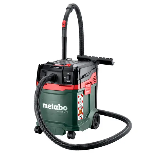 Прахосмукачка Metabo за сухо и мокро почистване  1200 W, 4200 л/мин, 30 л, клас L, ASA 30 L PC