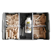 Дюбел дървен комплект със свредла ф 6,8, 10 мм Mini wood TOX L-Boxx - promo-pack - 154160