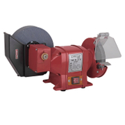 Шмиргел настолен с дискове под ъгъл ф 150/200 мм, 250 W, 2950 об./мин RDP-BG03 - promo-pack - 154446