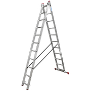 Стълба алуминиева двураменна професионална 2x11 бр., 150 кг, 3.1 м Corda - promo-pack - 154417