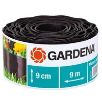 Ограничителна лента Gardena за оформяне на тревни площи  кафява, 90 мм, 9 м