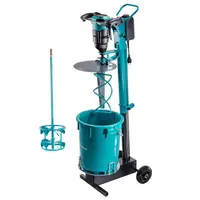 Бъркалка Collomix електрическа едношпинделна със стойка и кофа  1800 W, 0-400/0-550/0-750 об./мин, 25 л, Hexafix, oneMIX 340