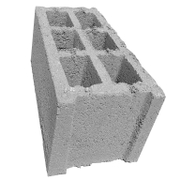 Тухла бетонна BG за ограда с нут и перо  200x200x400 мм, сива - product - 161 BDI 288