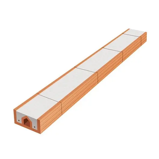Щурц керамичен Wienerberger за врати и прозорци  65x120x1000 мм, Porotherm