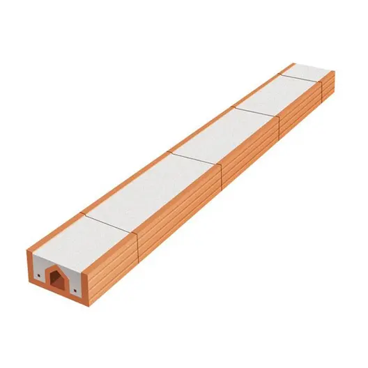 Щурц керамичен Wienerberger за врати и прозорци  65x120x2500 мм, Porotherm