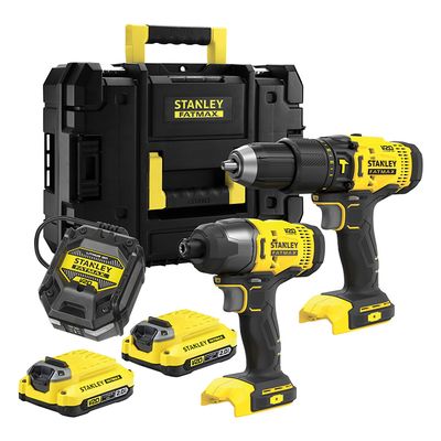 Комплект акумулаторни инструменти с 2 батерии и зарядно, SFMCD711, SFMCF800, 18 V, 2 Ah SFMCK465D2T