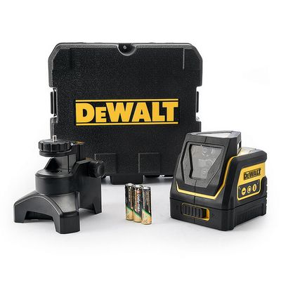 Линеен лазерен нивелир DeWALT с 2 лъча   30 м, 50 м, 0.4 мм/м, DW0811