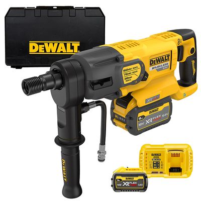 Акумулаторна диамантено-пробивна машина DeWALT    с 2 батерии и зарядно, 54/18 V, 3/9 Ah, DCD150X2