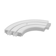 Ъгъл Karpol свързващ за корниз двуканален бял - product - 172 KLF 234