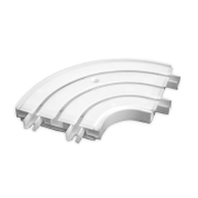 Ъгъл Karpol свързващ за триканален корниз  бял - product - 172 KLF 235