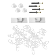 Кука Karpol за корниз едноканален 150 см комплект бяла - product - 172 KLF 244